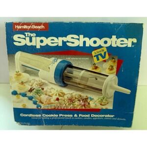 Hamilton Beach Super Shooter Cordless Cookie Press And Food Decorator VTG NIB
